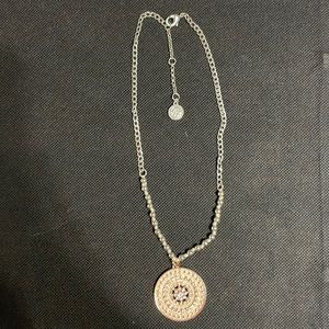 Jessica Simpson bohemian gold/silver necklace